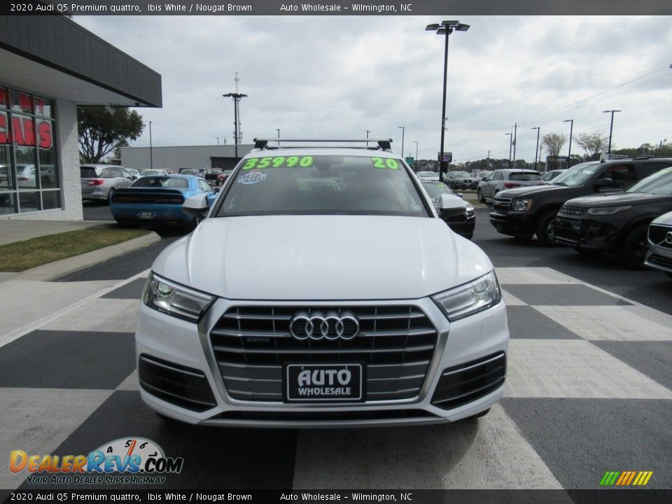 2020 Audi Q5 Premium quattro Ibis White / Nougat Brown Photo #2