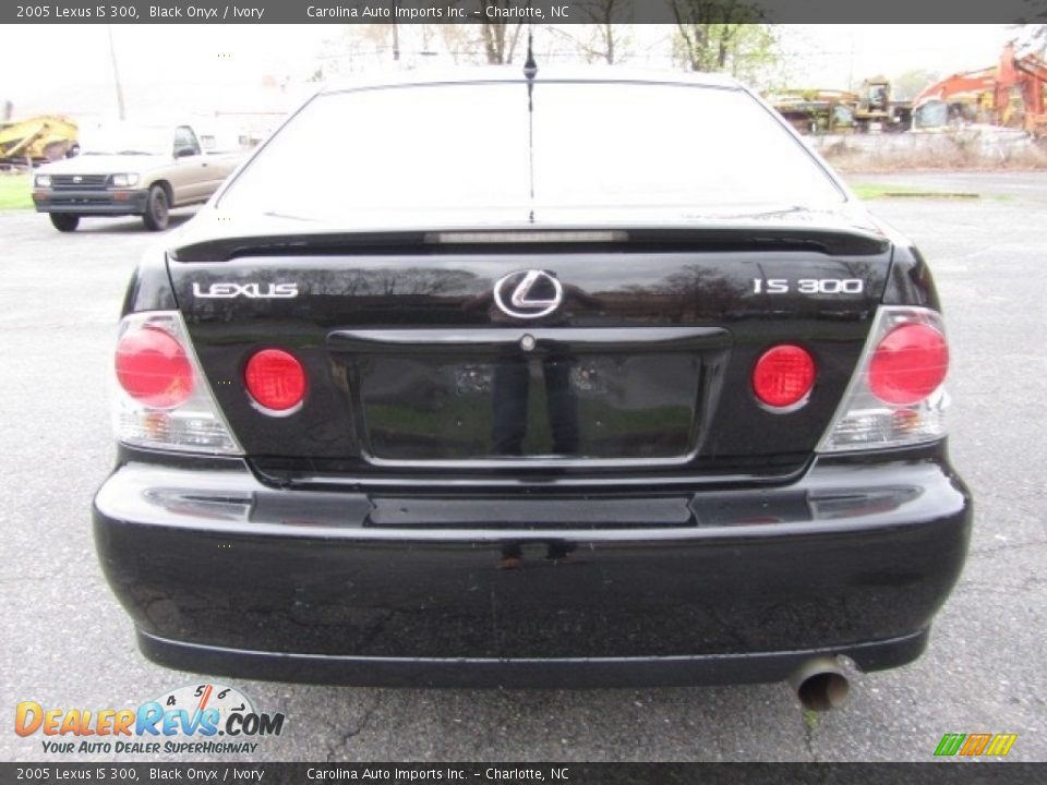 2005 Lexus IS 300 Black Onyx / Ivory Photo #9