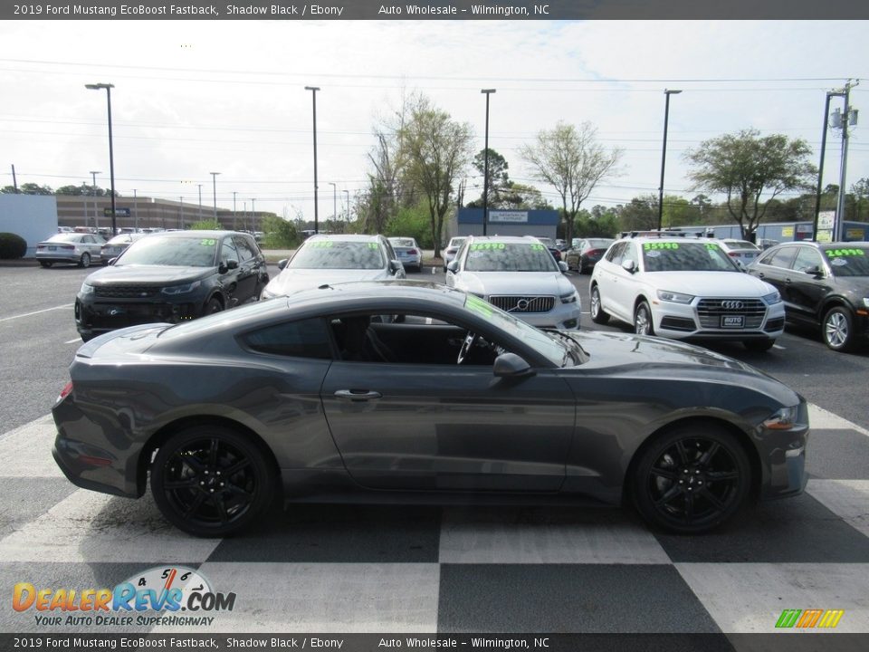 2019 Ford Mustang EcoBoost Fastback Shadow Black / Ebony Photo #3