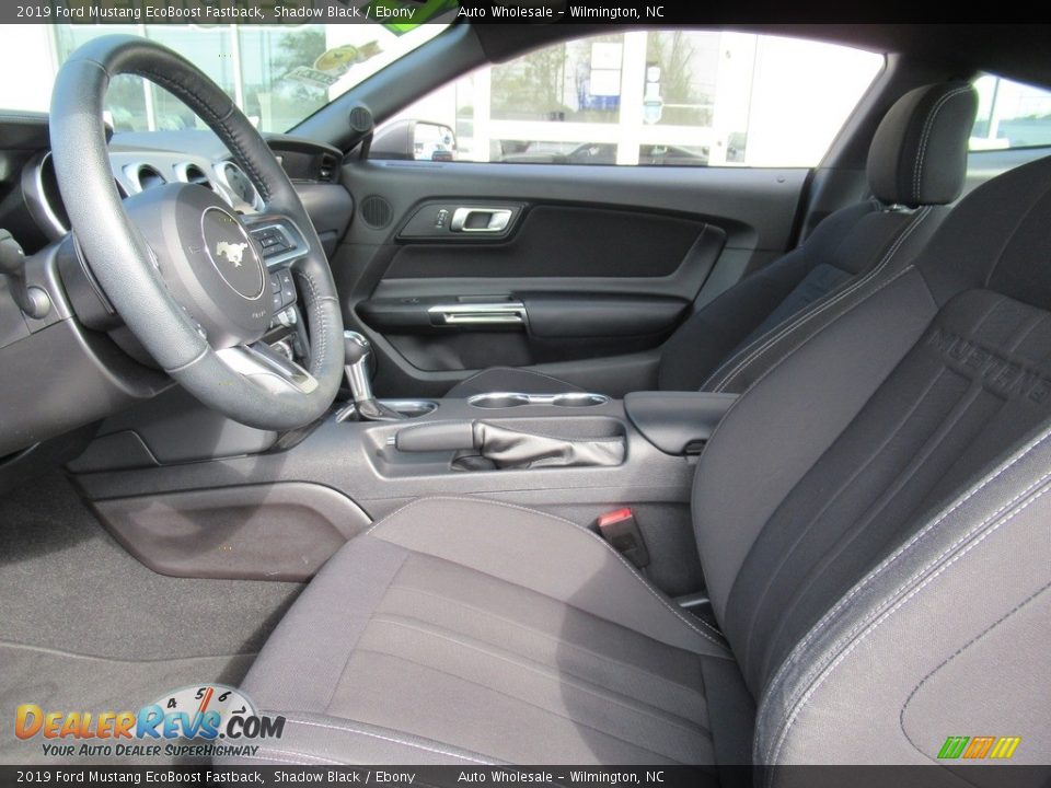 2019 Ford Mustang EcoBoost Fastback Shadow Black / Ebony Photo #11