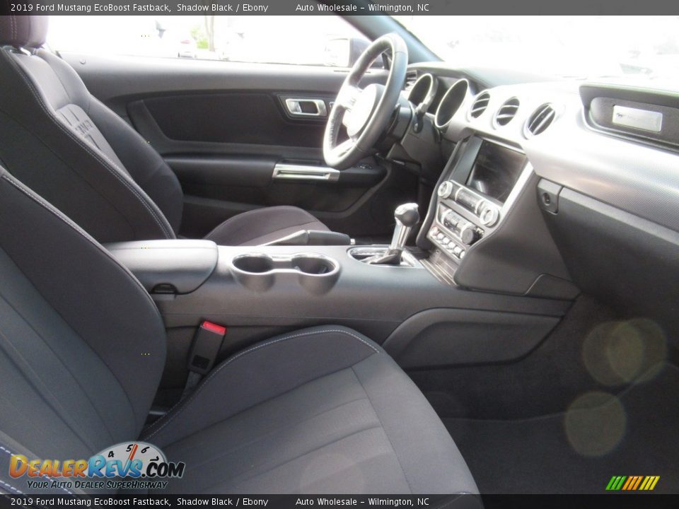 2019 Ford Mustang EcoBoost Fastback Shadow Black / Ebony Photo #13