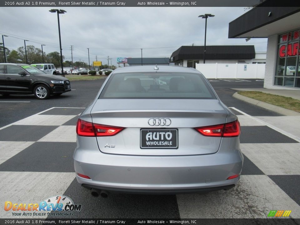 2016 Audi A3 1.8 Premium Florett Silver Metallic / Titanium Gray Photo #4