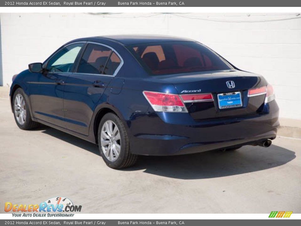 2012 Honda Accord EX Sedan Royal Blue Pearl / Gray Photo #2