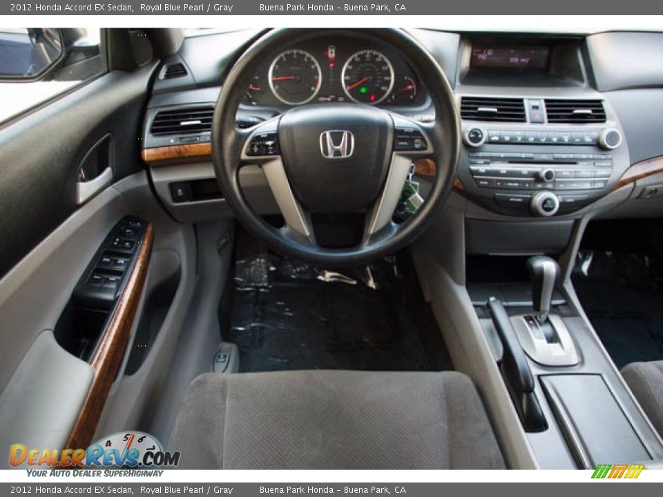 2012 Honda Accord EX Sedan Royal Blue Pearl / Gray Photo #5