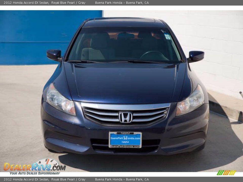 2012 Honda Accord EX Sedan Royal Blue Pearl / Gray Photo #7