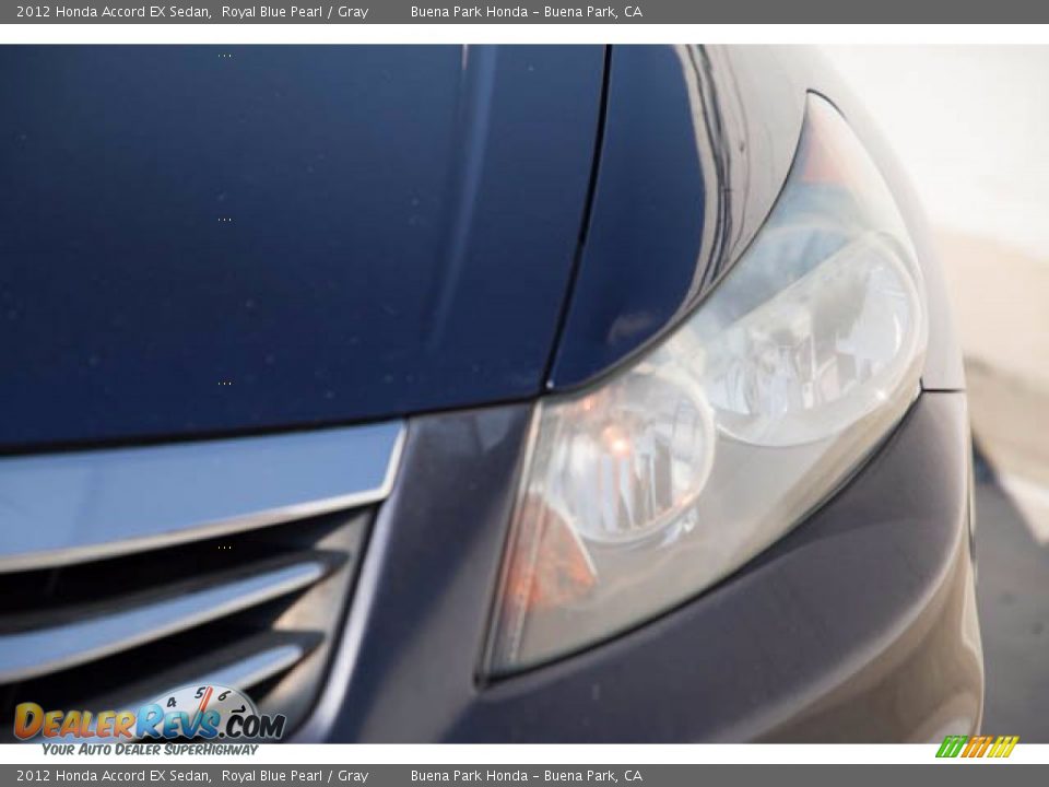 2012 Honda Accord EX Sedan Royal Blue Pearl / Gray Photo #9