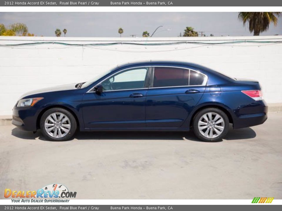 2012 Honda Accord EX Sedan Royal Blue Pearl / Gray Photo #10