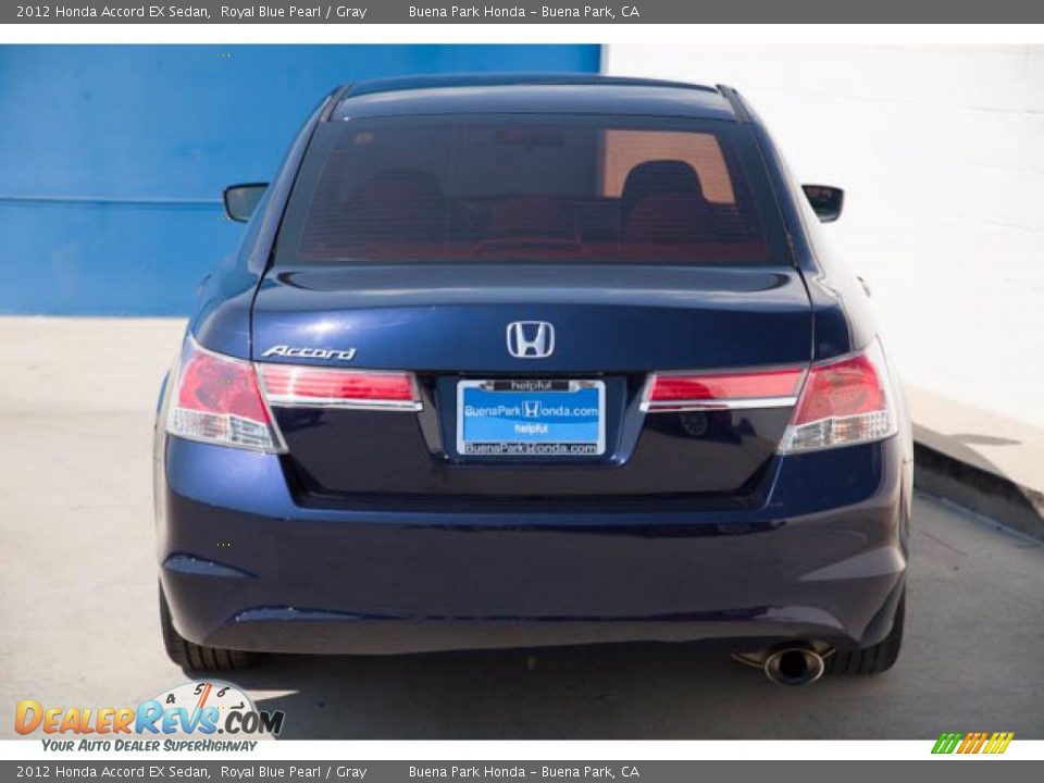 2012 Honda Accord EX Sedan Royal Blue Pearl / Gray Photo #11
