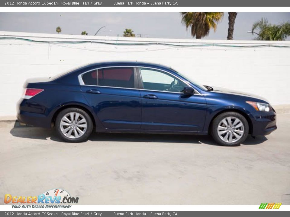 2012 Honda Accord EX Sedan Royal Blue Pearl / Gray Photo #14