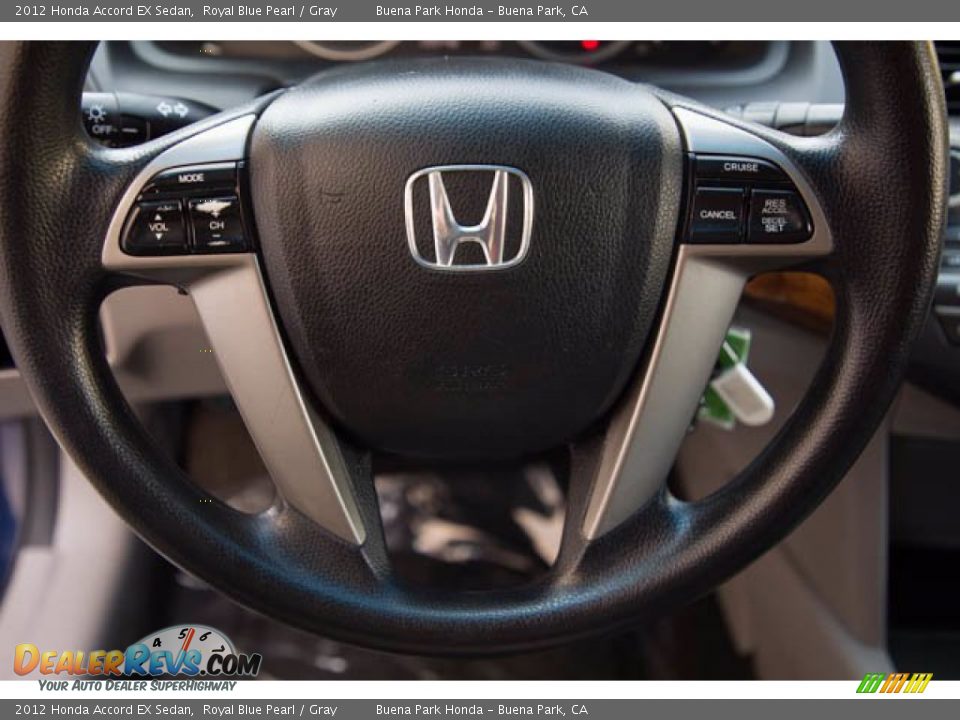 2012 Honda Accord EX Sedan Royal Blue Pearl / Gray Photo #15