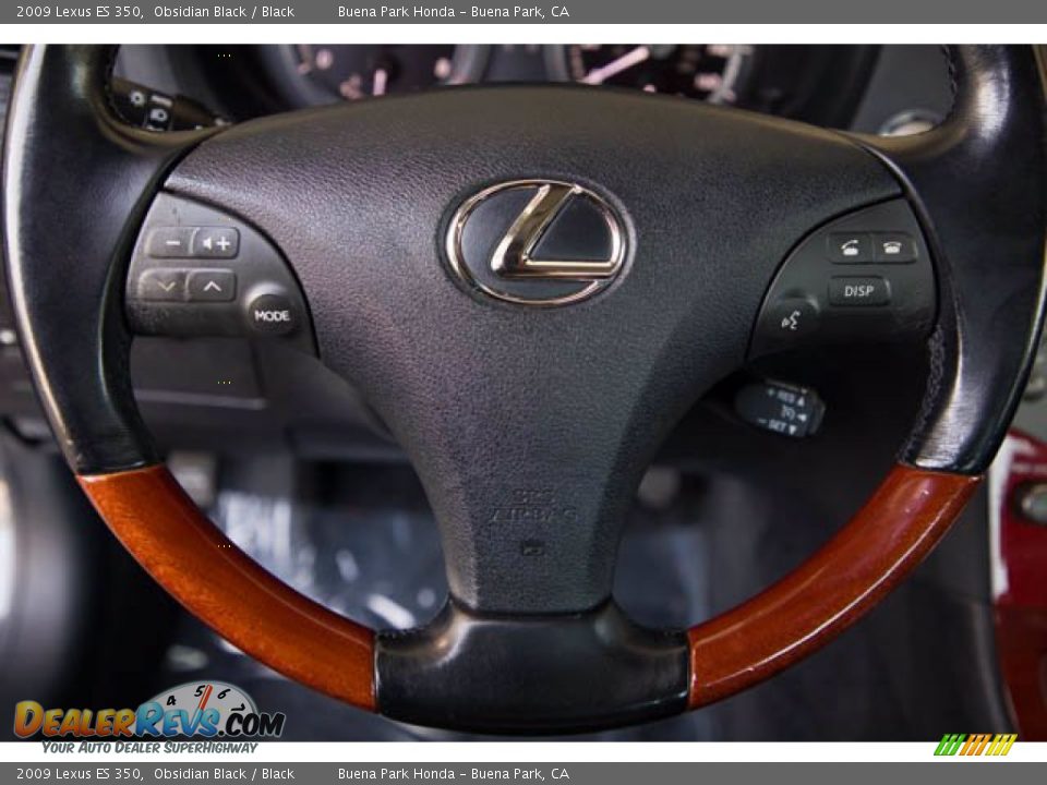 2009 Lexus ES 350 Obsidian Black / Black Photo #13