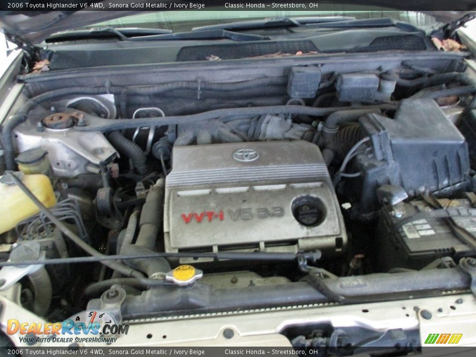 2006 Toyota Highlander V6 4WD Sonora Gold Metallic / Ivory Beige Photo #13