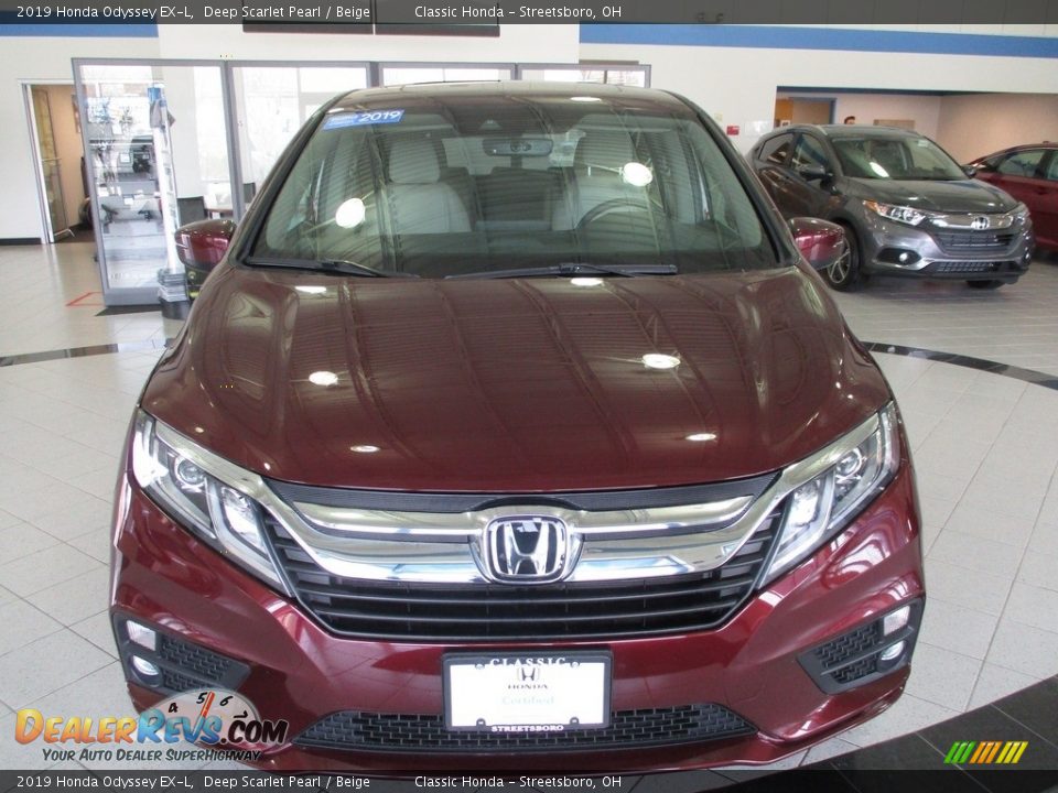 2019 Honda Odyssey EX-L Deep Scarlet Pearl / Beige Photo #2