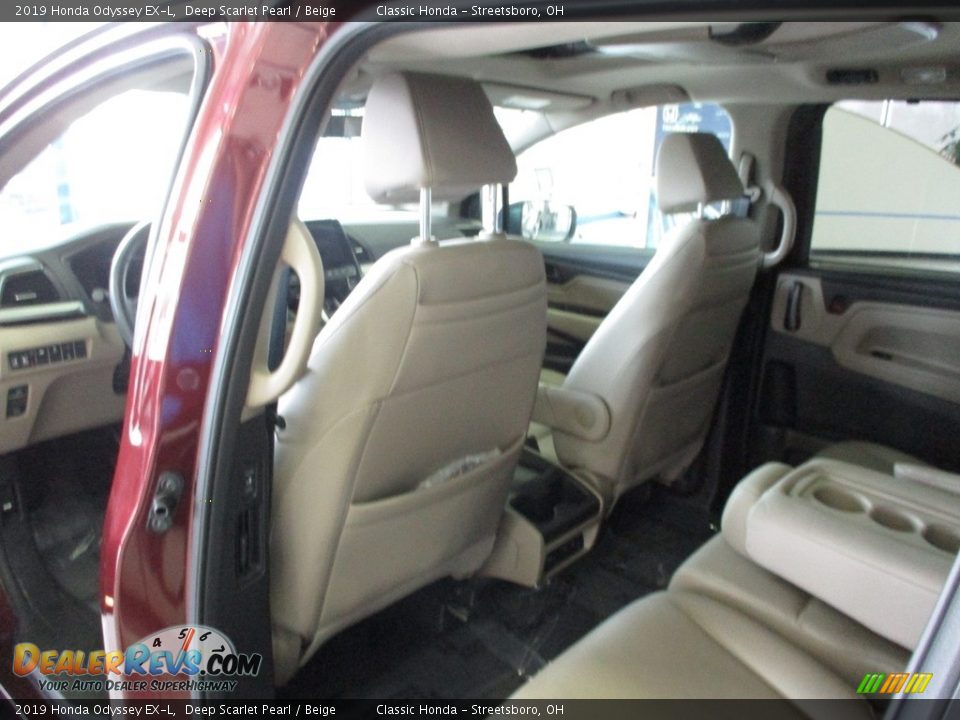 2019 Honda Odyssey EX-L Deep Scarlet Pearl / Beige Photo #24