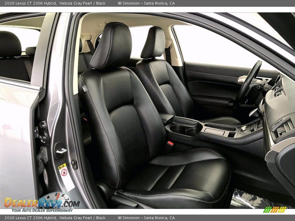 Black Interior - 2016 Lexus CT 200h Hybrid Photo #6