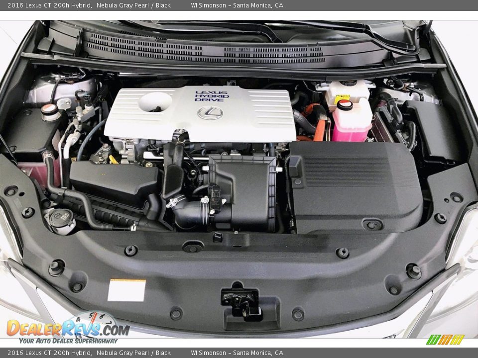 2016 Lexus CT 200h Hybrid 1.8 Liter Atkinson Cycle DOHC 16-Valve VVT-i 4 Cylinder Gasoline/Electric Hybrid Engine Photo #9