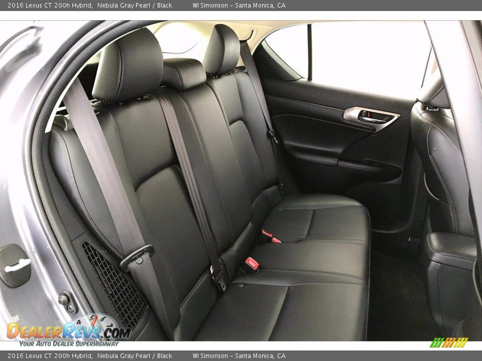 Rear Seat of 2016 Lexus CT 200h Hybrid Photo #19