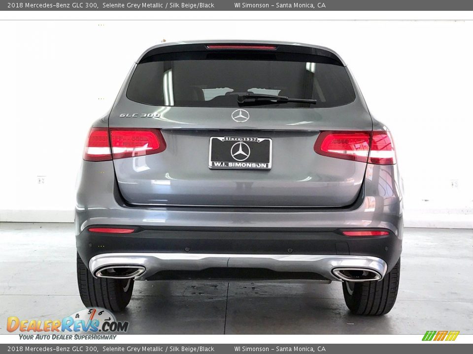 2018 Mercedes-Benz GLC 300 Selenite Grey Metallic / Silk Beige/Black Photo #3