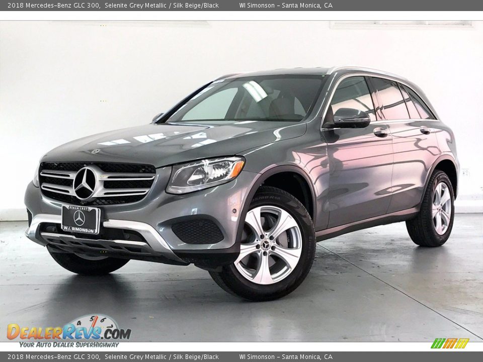 2018 Mercedes-Benz GLC 300 Selenite Grey Metallic / Silk Beige/Black Photo #12