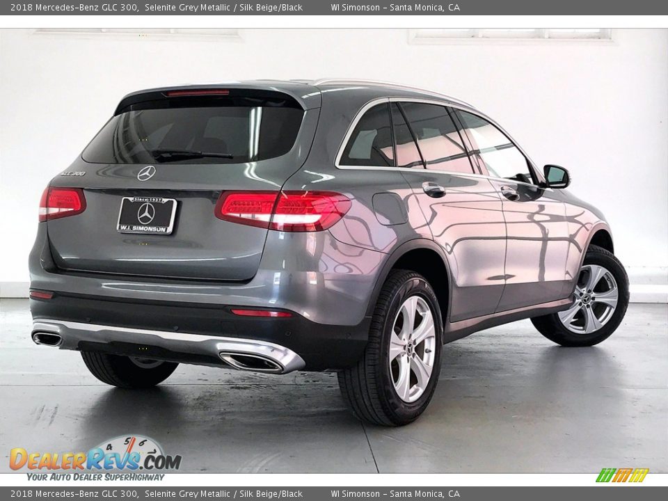 2018 Mercedes-Benz GLC 300 Selenite Grey Metallic / Silk Beige/Black Photo #13