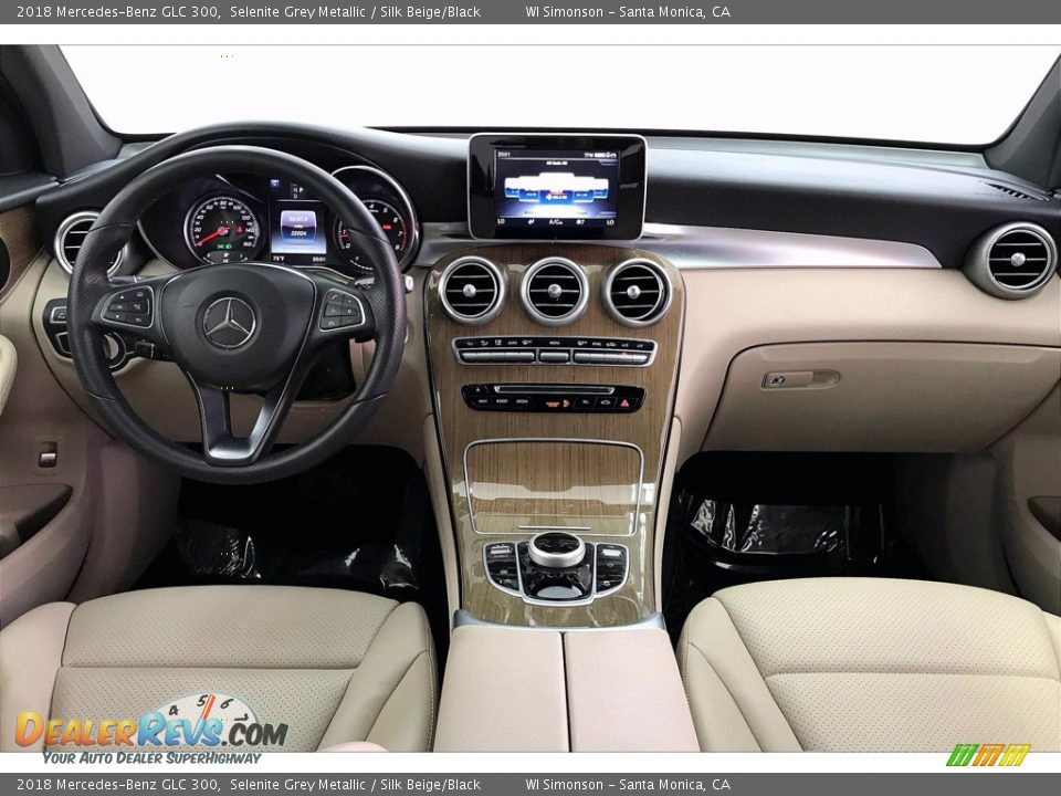 2018 Mercedes-Benz GLC 300 Selenite Grey Metallic / Silk Beige/Black Photo #15