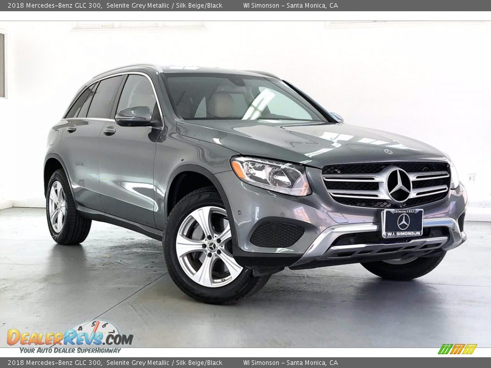 2018 Mercedes-Benz GLC 300 Selenite Grey Metallic / Silk Beige/Black Photo #34