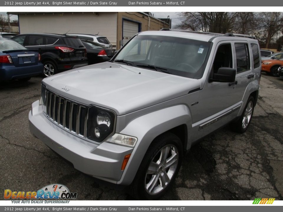 2012 Jeep Liberty Jet 4x4 Bright Silver Metallic / Dark Slate Gray Photo #1