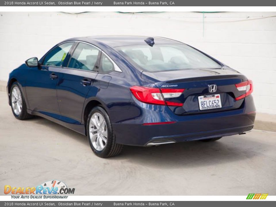 2018 Honda Accord LX Sedan Obsidian Blue Pearl / Ivory Photo #2