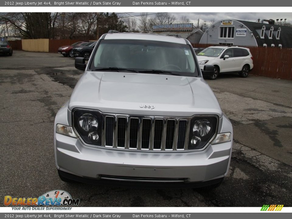 2012 Jeep Liberty Jet 4x4 Bright Silver Metallic / Dark Slate Gray Photo #2