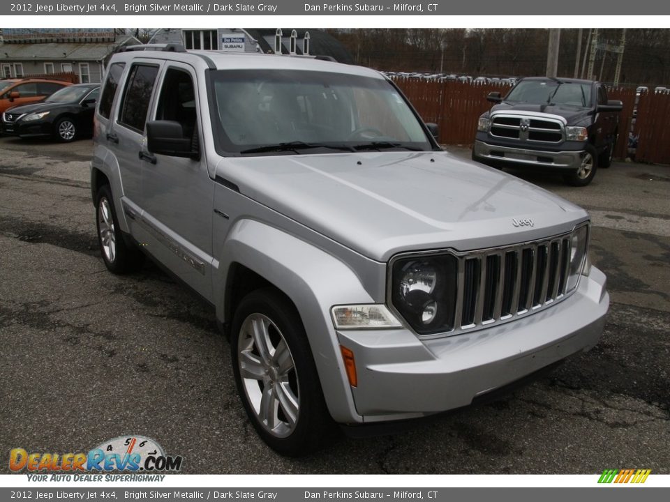 2012 Jeep Liberty Jet 4x4 Bright Silver Metallic / Dark Slate Gray Photo #3