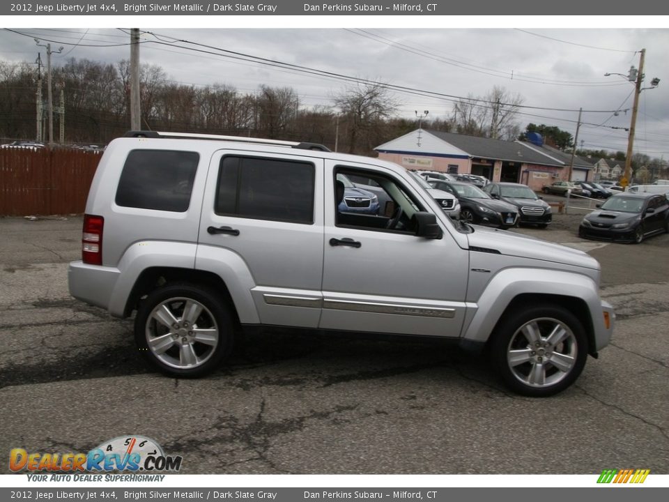 2012 Jeep Liberty Jet 4x4 Bright Silver Metallic / Dark Slate Gray Photo #4