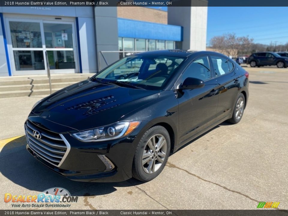 2018 Hyundai Elantra Value Edition Phantom Black / Black Photo #1