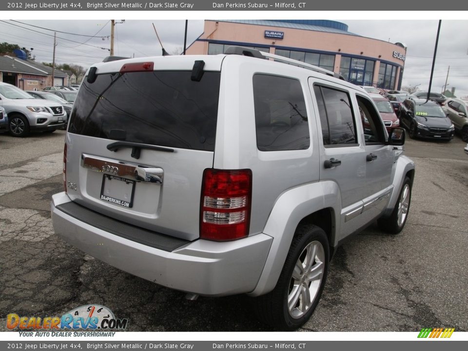 2012 Jeep Liberty Jet 4x4 Bright Silver Metallic / Dark Slate Gray Photo #5