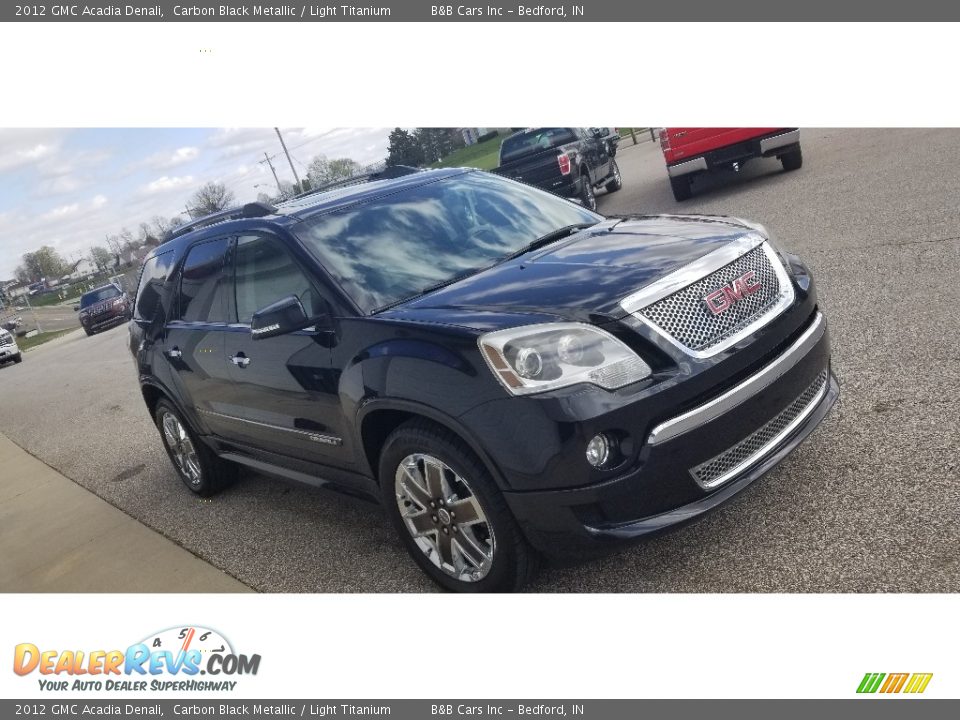 2012 GMC Acadia Denali Carbon Black Metallic / Light Titanium Photo #5