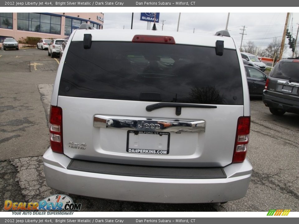 2012 Jeep Liberty Jet 4x4 Bright Silver Metallic / Dark Slate Gray Photo #6