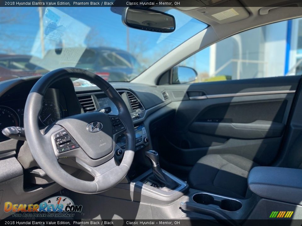 2018 Hyundai Elantra Value Edition Phantom Black / Black Photo #3
