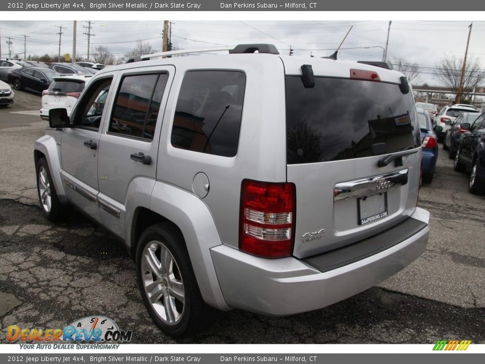 2012 Jeep Liberty Jet 4x4 Bright Silver Metallic / Dark Slate Gray Photo #7