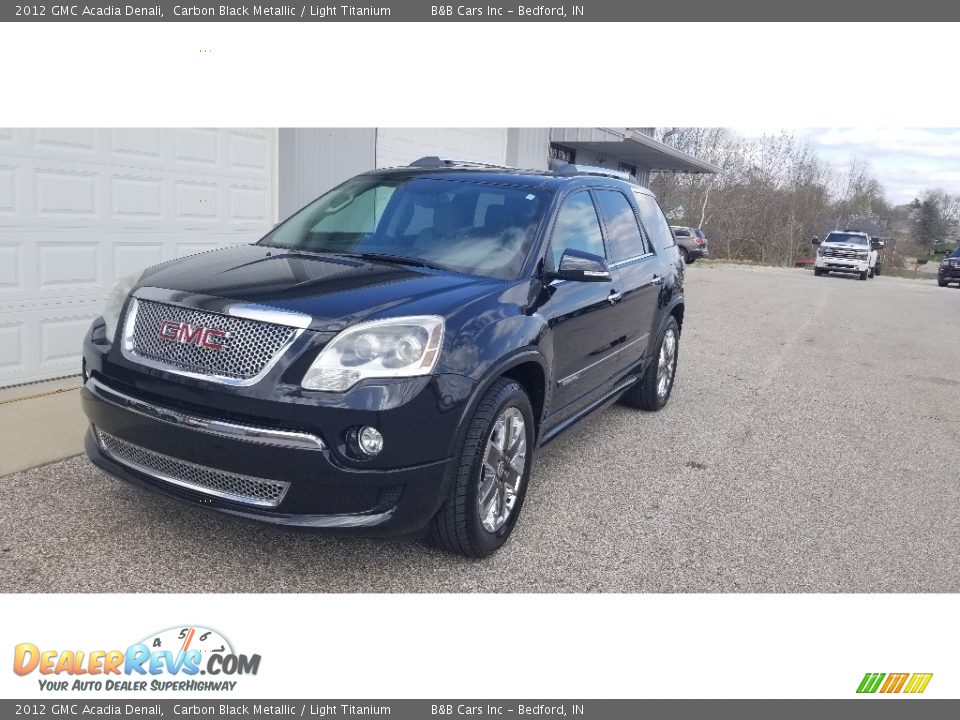 2012 GMC Acadia Denali Carbon Black Metallic / Light Titanium Photo #7