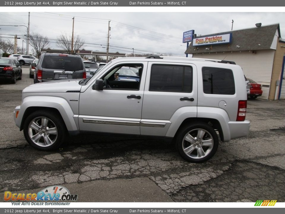 2012 Jeep Liberty Jet 4x4 Bright Silver Metallic / Dark Slate Gray Photo #8