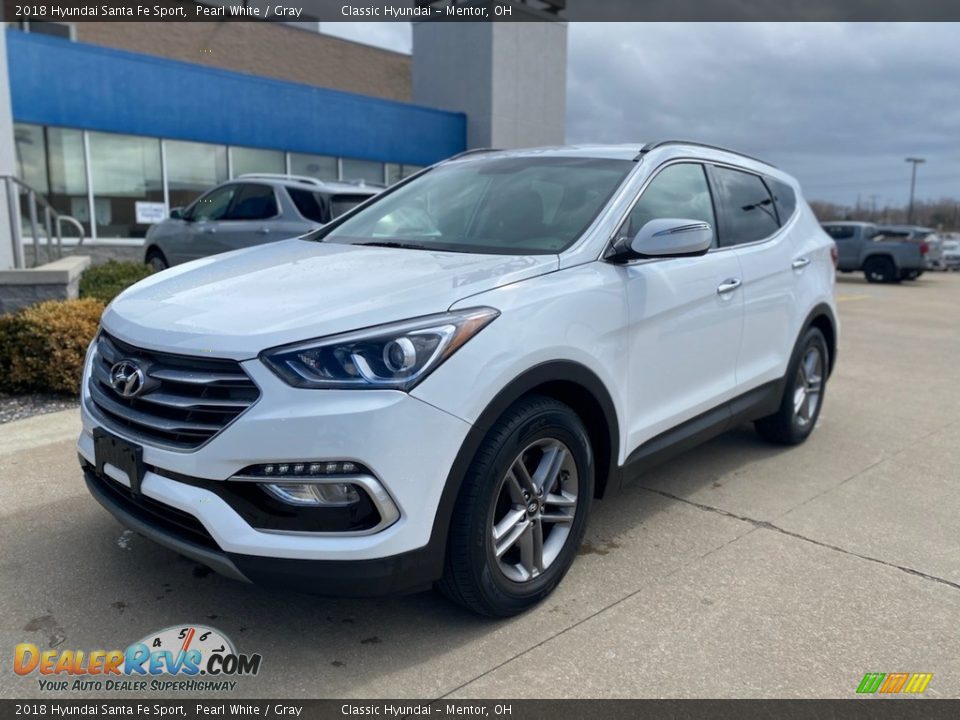 2018 Hyundai Santa Fe Sport Pearl White / Gray Photo #1