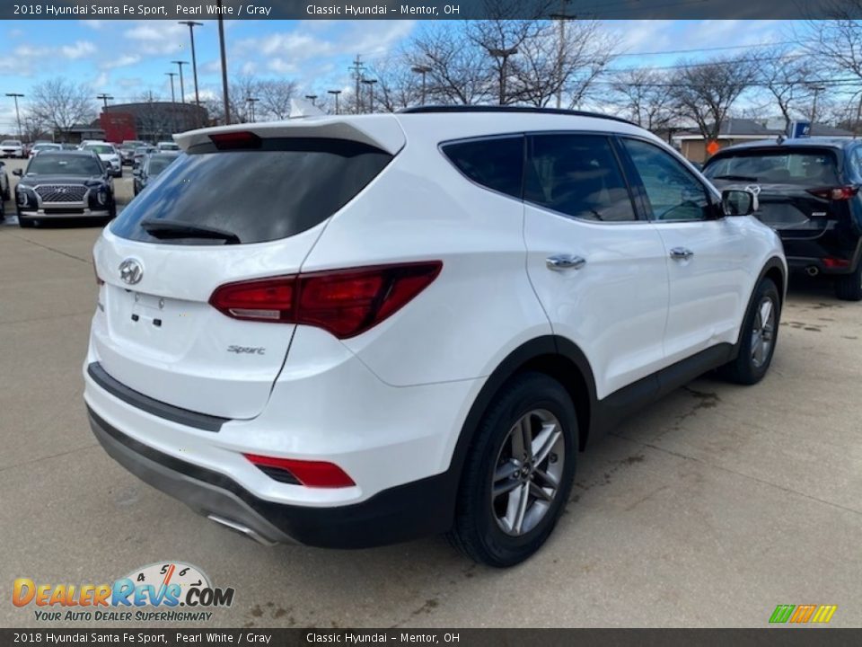 2018 Hyundai Santa Fe Sport Pearl White / Gray Photo #2