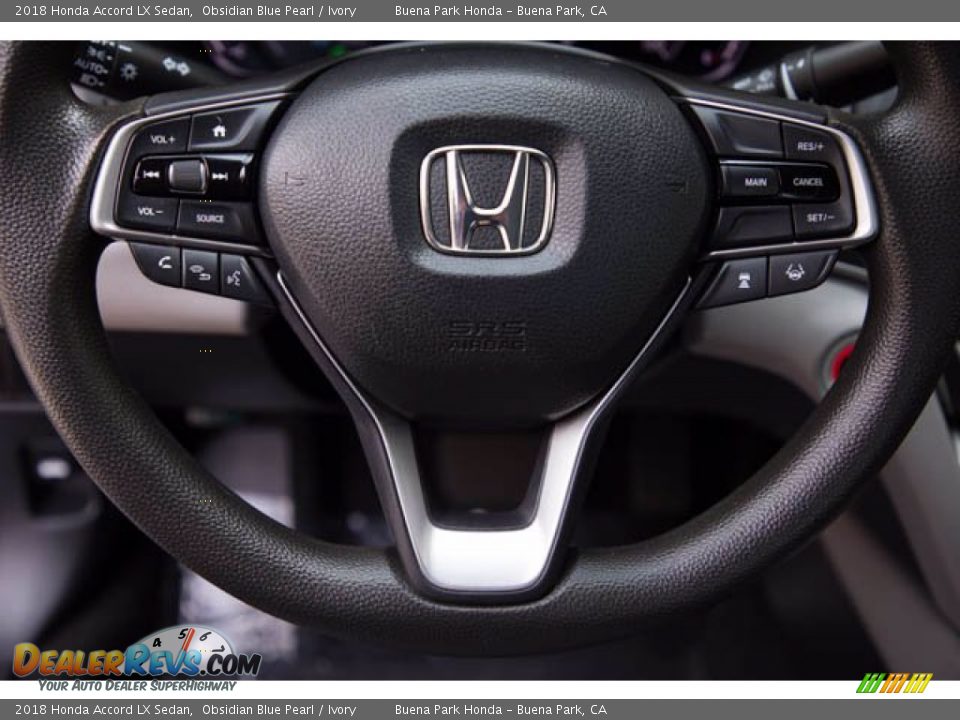 2018 Honda Accord LX Sedan Obsidian Blue Pearl / Ivory Photo #15