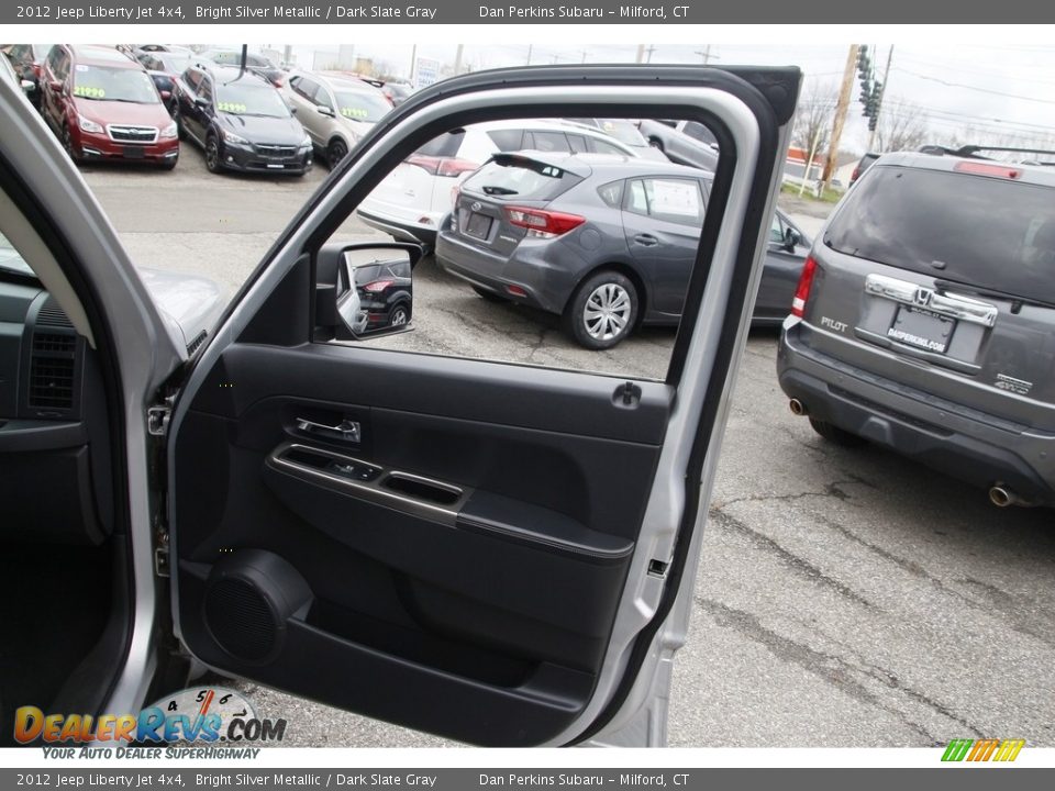 2012 Jeep Liberty Jet 4x4 Bright Silver Metallic / Dark Slate Gray Photo #16