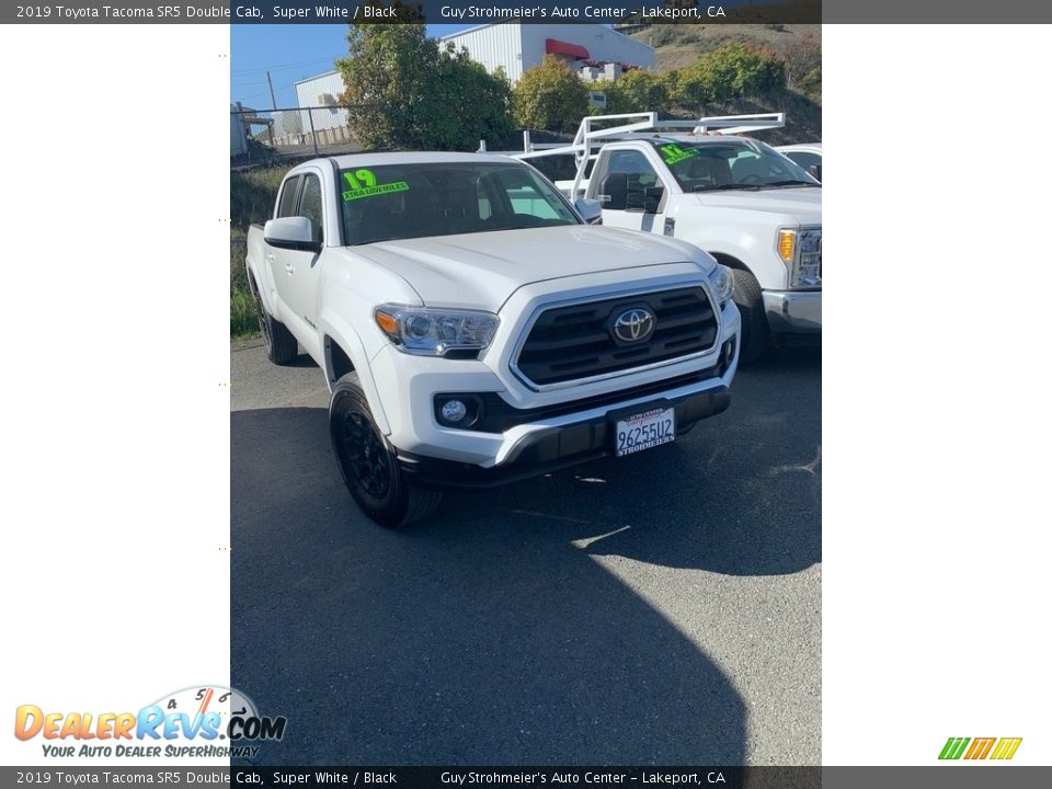 2019 Toyota Tacoma SR5 Double Cab Super White / Black Photo #1