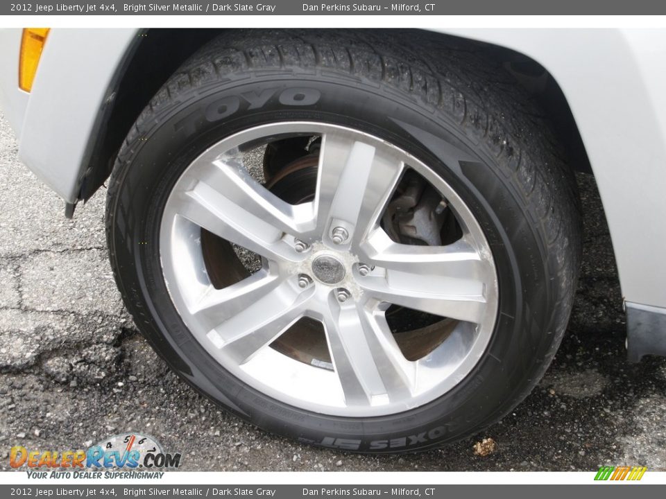 2012 Jeep Liberty Jet 4x4 Bright Silver Metallic / Dark Slate Gray Photo #21