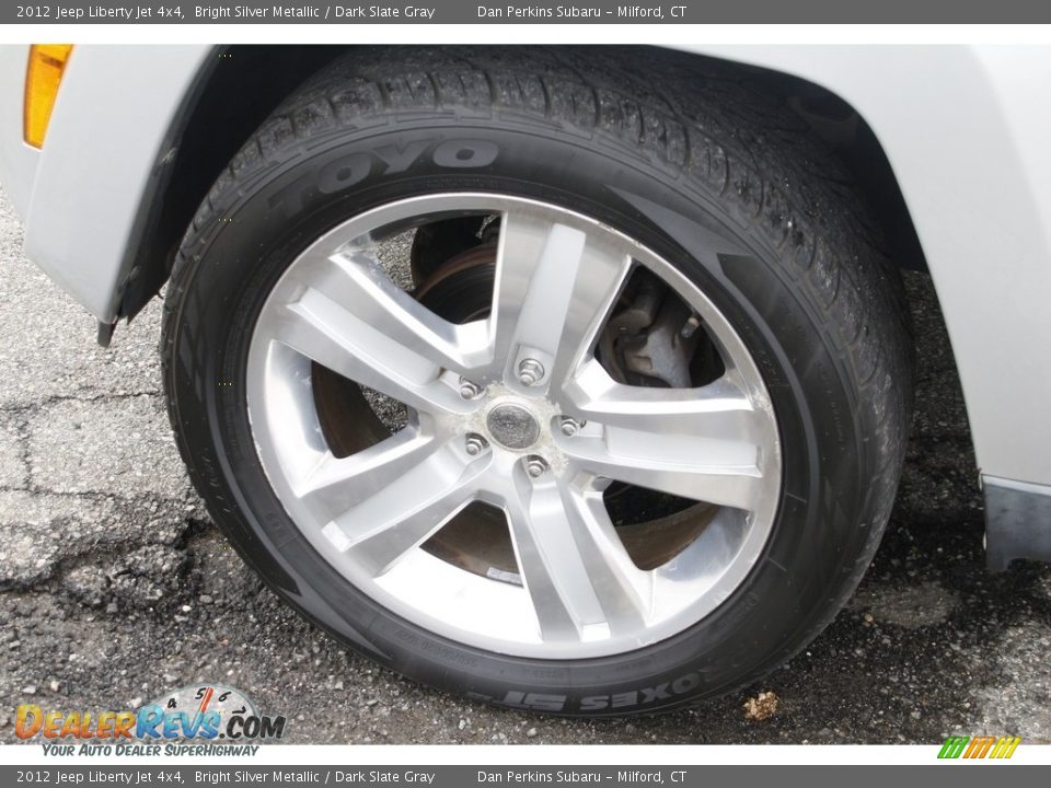 2012 Jeep Liberty Jet 4x4 Bright Silver Metallic / Dark Slate Gray Photo #22