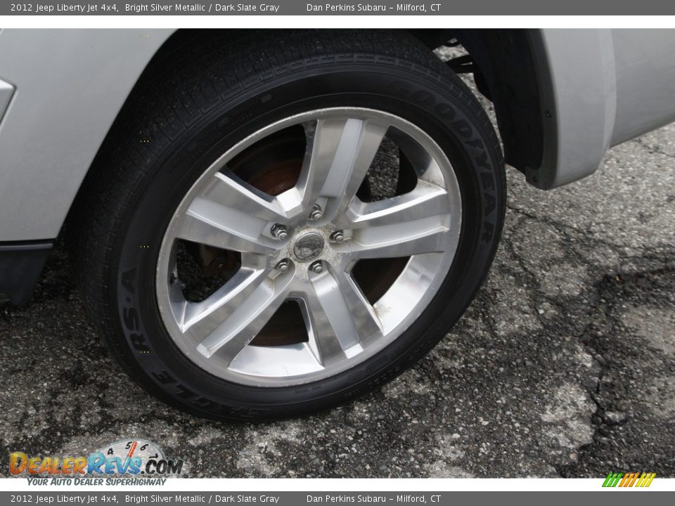 2012 Jeep Liberty Jet 4x4 Bright Silver Metallic / Dark Slate Gray Photo #23