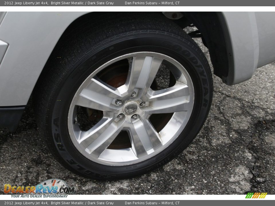 2012 Jeep Liberty Jet 4x4 Bright Silver Metallic / Dark Slate Gray Photo #24