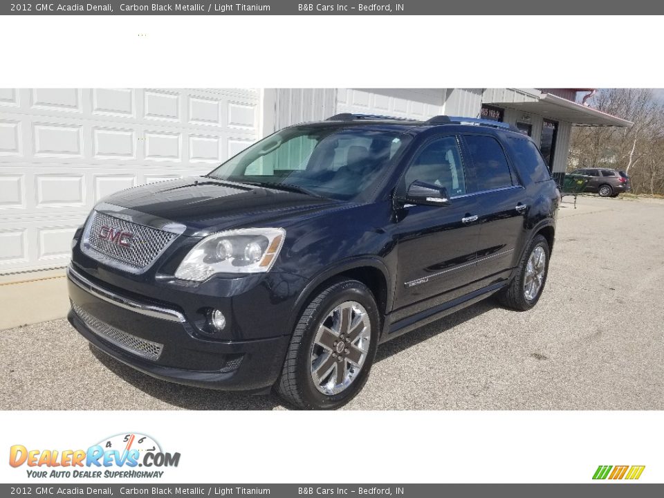 2012 GMC Acadia Denali Carbon Black Metallic / Light Titanium Photo #27