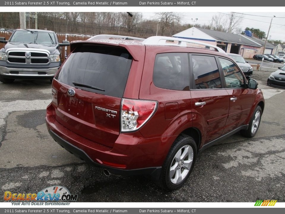 2011 Subaru Forester 2.5 XT Touring Camelia Red Metallic / Platinum Photo #6